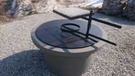 Grillring med avlastningsbord