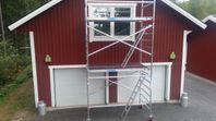 Byggställning 6,2m med lutande stege